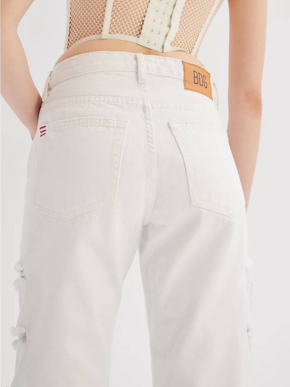 BDG Mid-Rise Cowboy Jean - Destroyed Denim - Picture 3 of 6